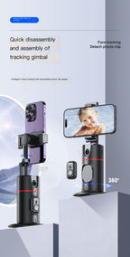 Soporte Selfie PTZ 360° con Seguimiento Facial IA — Voltex