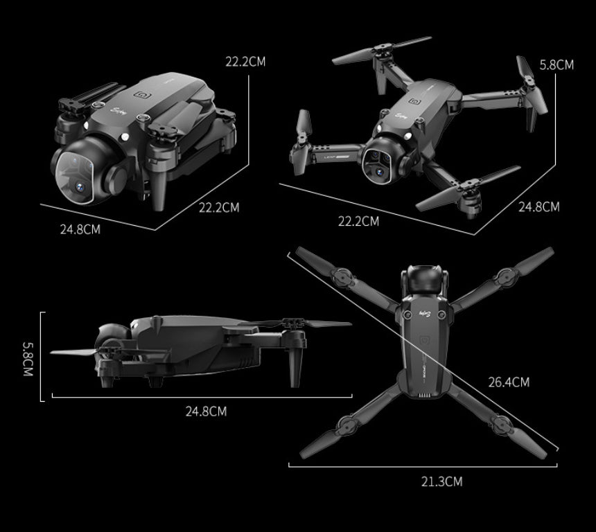 Drone H20 Plegable Doble Lente 4K — Voltex
