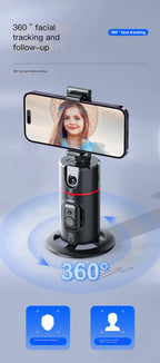 Soporte Selfie PTZ 360° con Seguimiento Facial IA — Voltex