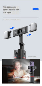 Soporte Selfie PTZ 360° con Seguimiento Facial IA — Voltex