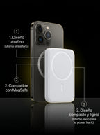 Combo Carga Total 10.000mAh (Batería + Cabezal + Cable) | Voltex