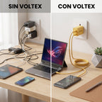 Cargador de Pared GaN 120W Carga Rápida USB-C — Voltex