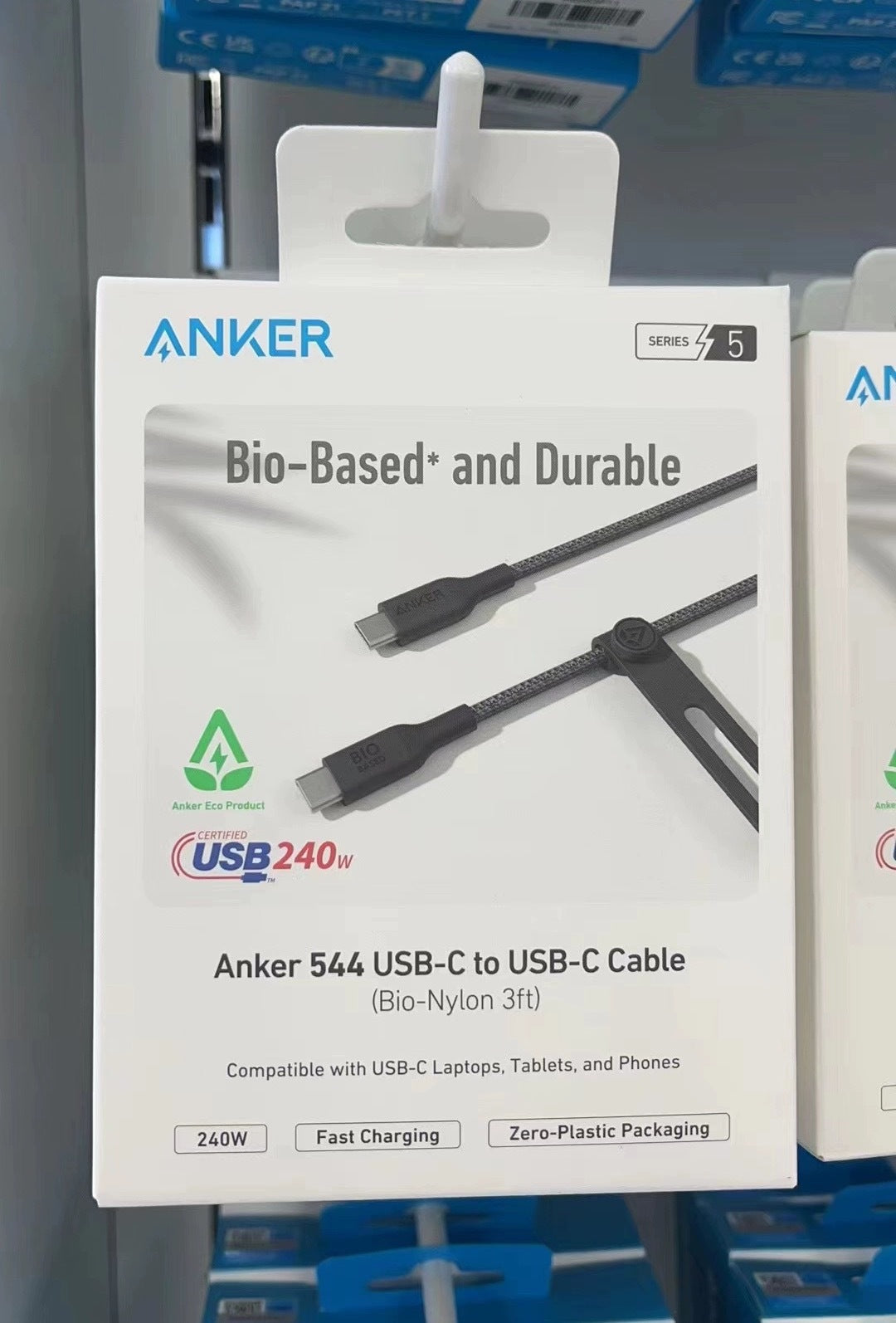 Cable de Carga Anker 240W Trenzado — Serie 5 — Voltex