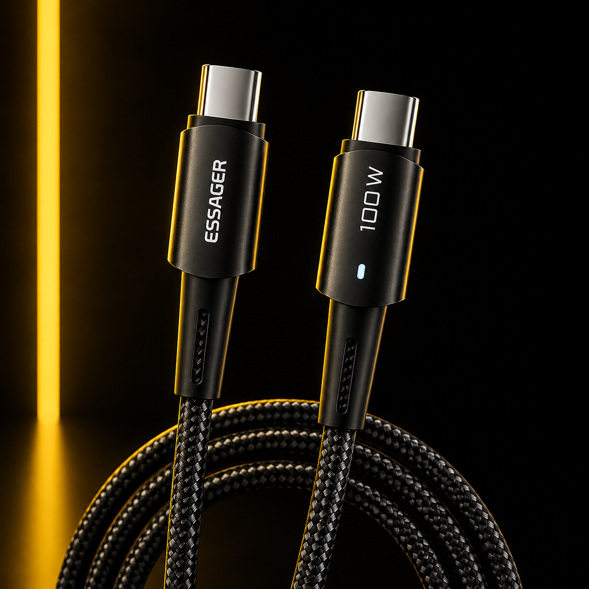 Cable USB-C Essager de carga rápida 100W/60W - Voltex