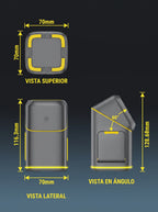 Estación de Carga Inalámbrica 3 en 1 con Reloj Digital — Voltex