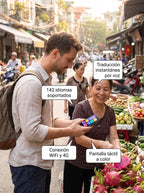 Traductor Inteligente Simultáneo 142 Idiomas con WiFi y 4G — Voltex