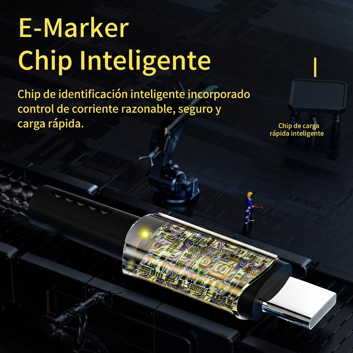 Cable USB-C Essager 100W/60W
