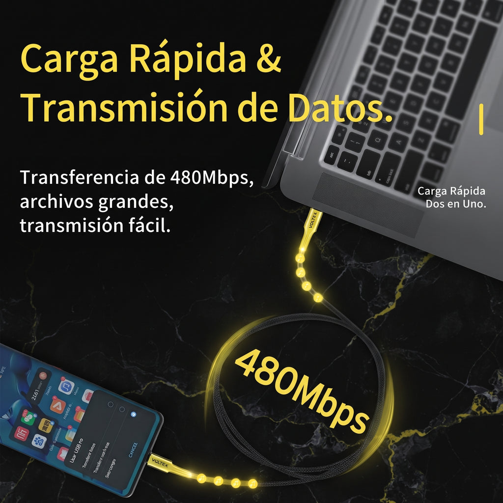 Cable USB-C Essager 100W/60W