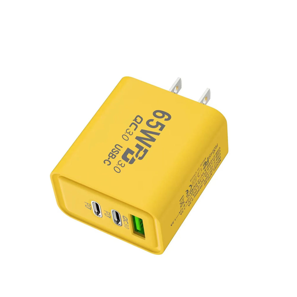Cargador de Pared GaN 65W Carga Rápida 3.0 — Voltex
