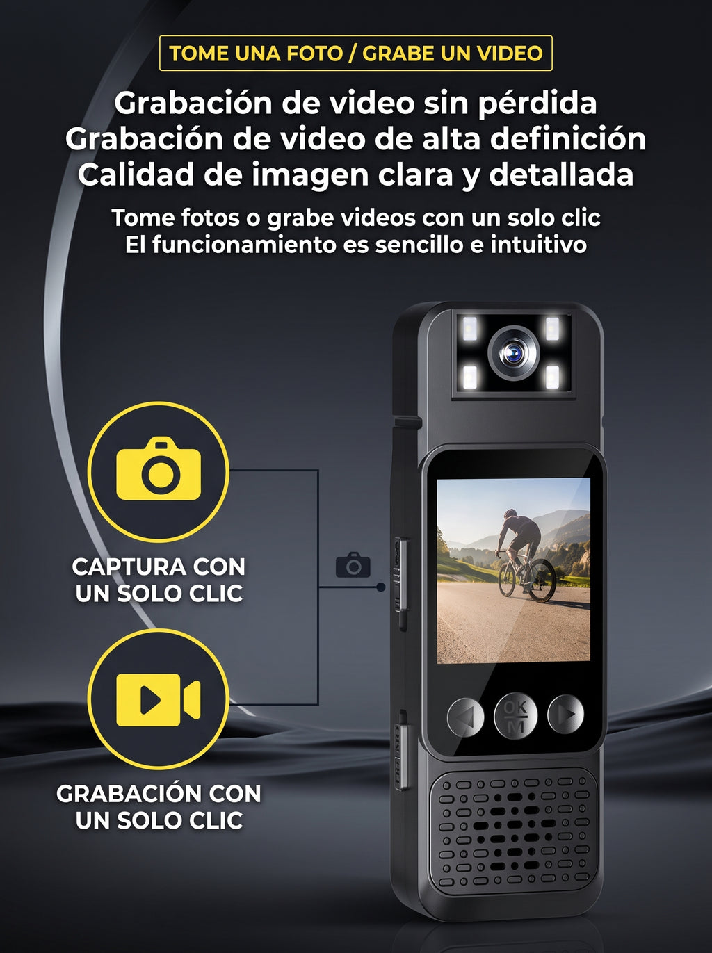 Cámara de Acción Corporal Full HD 1080P — Voltex